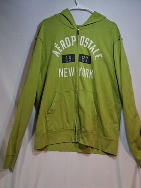 Aeropostale Bright Lime Green Hoodie Jacket